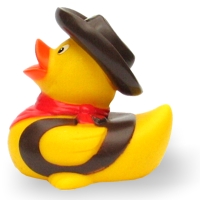 Badeente Cowboy