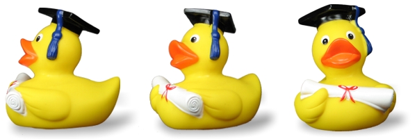 Sqzeaky Graduate Duck