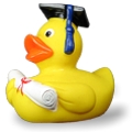 Squeaky Graduate Duck