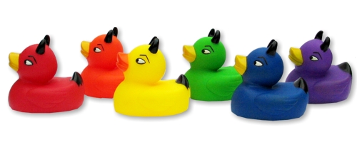 6er Set - Color Deviel Duckies