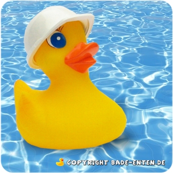 Badeente Agathe mit Bauhelm