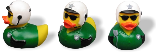 Badeente Polizist