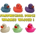 Badeente farbwechselnd - 3er Set