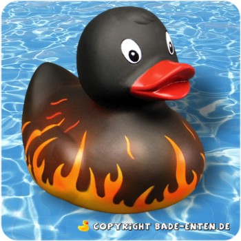 Badeente Flammen