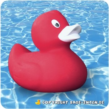 Badeente Frido rot