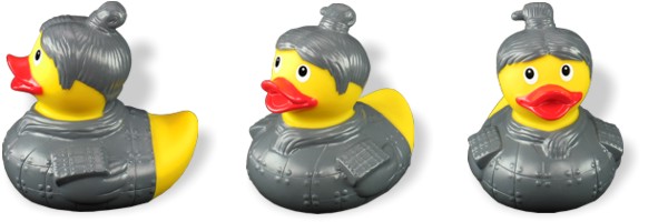 Badeente Krieger Asia Style