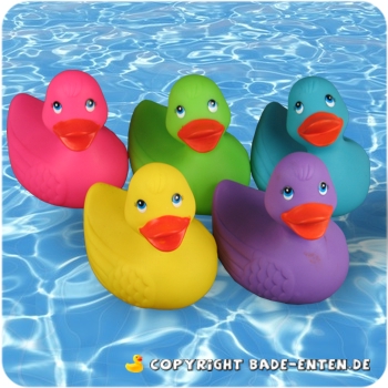 Badeente Plitsch Platsch Colore - 5er Set