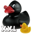 Badeente Gigant XXL schwarz