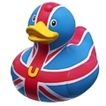 Mini-Quietscheente Brit Duck