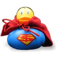 Deco Duck Supermn - Funky Ducky